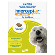 Buy Interceptor Spectrum Tasty Chews For Small Dogs 4 To 11kg (Green)