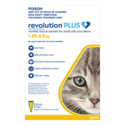 Buy Revolution Plus For Kittens And Small Cats 1.25 - 2.5kg Yellow