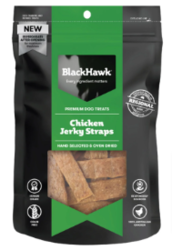 BLACK HAWK CHICKEN JERKY STRAPS FOR DOGS 100G | Free Shipping