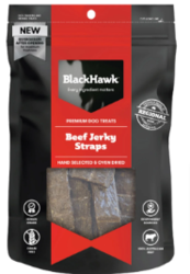 BLACK HAWK JERKY BEEF STRAPS FOR DOGS 100G | Free Shipping