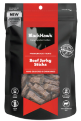BLACK HAWK BEEF JERKY STICKS DOG TREATS-100G | Free Shipping