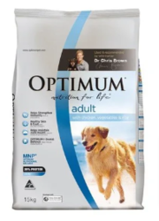 Optimum Adult Chicken,  Vegetables & Rice Dry Dog Food |Free Shipping