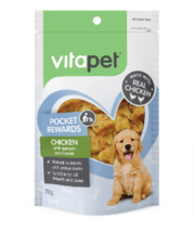 Buy VitaPet Trainers Chicken & Vegetable Bone Dog Treat 70g Online