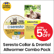 Buy Seresto flea collar and Drontal Wormer for cats |Free Shipping