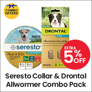 Buy Seresto Collar & Drontal Allwormer For Dogs Combo |Free Shipping