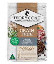 Buy Ivory Coat Dog Adult Grain Free Lamb and Sardine Online