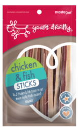 Buy Yours Droolly Chicken and Fish Sticks Dog Treats |Free Shipping
