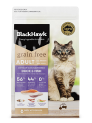 Black Hawk Grain Free Duck & Fish Adult Dry Cat Food | VetSupply