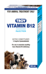 Buy Troy Vitamin B12 Injection for Dogs,  Cats,  Horses and Cattle 