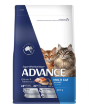 Buy Advance Multi Cat All Ages Dry Cat Food Chicken & Salmon With Rice