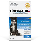 Simparica Trio For Medium dogs 10.1-20KG (Blue) | VetSupply