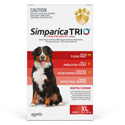 Simparica Trio For Extra Large dogs 40.1-60KG (Red) | VetSupply