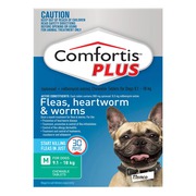 Buy Comfortis Plus For Medium Dogs 9.1-18kg (Green) 6 Chews Online