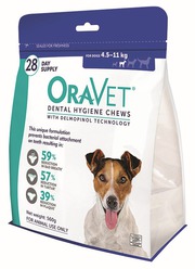 Buy Oravet Dental Chews for Small Dogs 4.5-11 kg