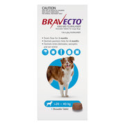 Bravecto For Large Dogs 20-40Kg (Blue) | Dog Supplies | VetSupply