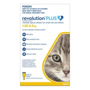 Buy Revolution Plus for Kittens and Small Cats 1.25 - 2.5Kg (Yellow) 