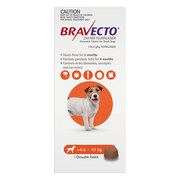 Bravecto For Small Dogs 4.5-10Kg (Orange) | Dog Supplies | VetSupply