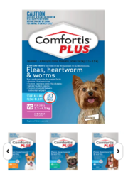 Comfortis Plus Flea,  heartworm and worming Tablets For Dogs