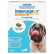 Buy Interceptor Spectrum Tasty Chews For Large Dogs 22 To 45Kg (Blue) 