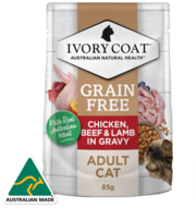 Buy Ivory Coat Grain Free Chicken Beef & Lamb In Gravy Adult 