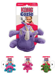 KONG Cozie Plush Squeaker Toy for Dogs Online | VetSupply
