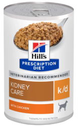 Hill's Prescription Diet K/D Kidney Care With Chicken Canned Dog Food 