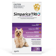 Simparica TRIO For XSmall Dogs 2.6-5kg (Purple)