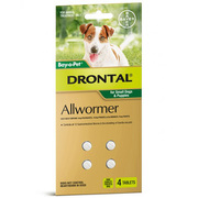 Drontal All Wormer Tablets for Dogs 3kg Green Pack