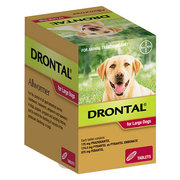 Drontal All Wormer Tablets for Dogs 35kg Red Pack