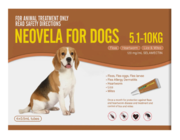 Buy Neovela (Selamectin) Flea and Worming For Dogs 5 - 10 Kg Brown Onl