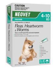 Buy Neovet Flea and Worming For Medium Dogs 4 to 10kg Aqua Online