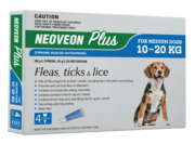 Buy Neoveon Plus Flea and Tick For Medium Dogs 10 to 20kg Blue Online