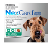 Buy Nexgard Chewables For Medium Dogs (10.1 - 25 Kg) Green Online