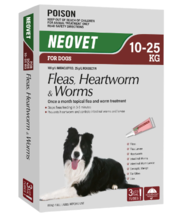 Buy Neovet Flea and Worming For Large Dogs 10 to 25kg Red Online