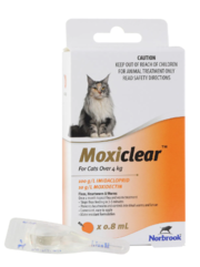 Moxiclear for Cats Over 4 kg (Orange) 