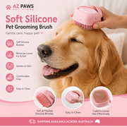 Soft Silicone Grooming Brush for Pets - AZ Paws Pet Store